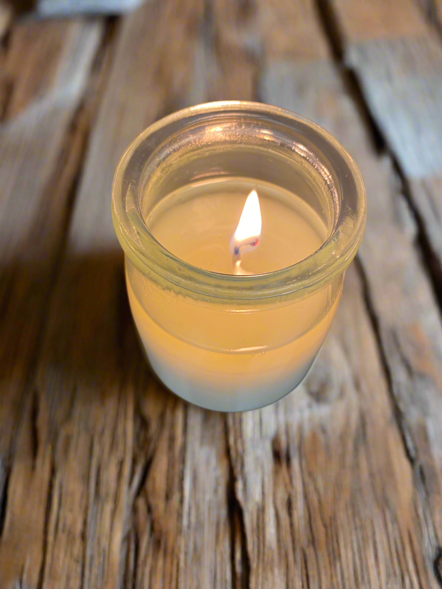 Heavy Glass | Milk Bottle Style | Candle with Cork Lid | Rustic | Soy Candle, 7 oz.