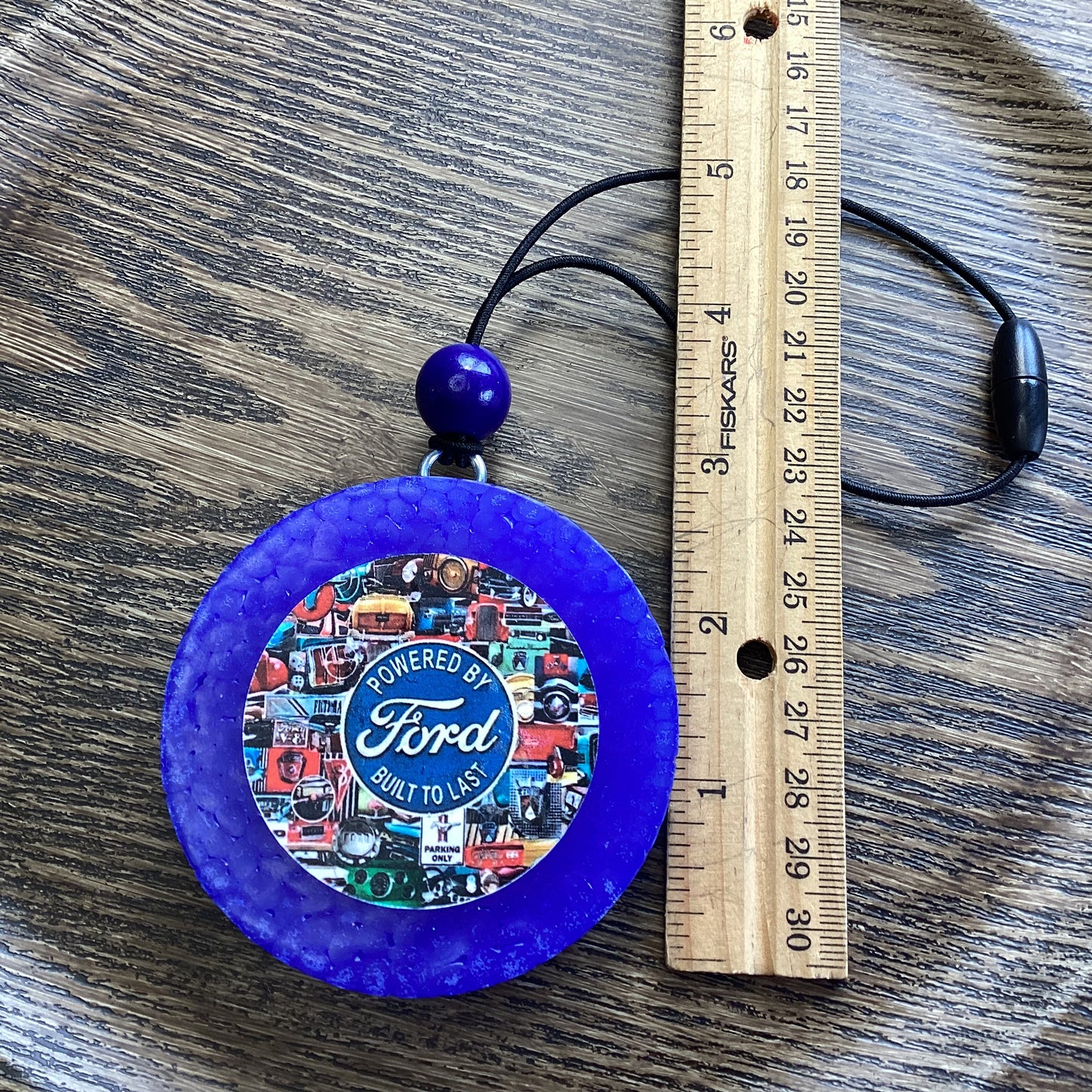 Circle Round 2.75” Fo Mo Co - Crisp Vanilla Woods Scent | Car Freshie | Car Freshy | Air Freshener | Car Accessory | Vehicle Decor | Gifts