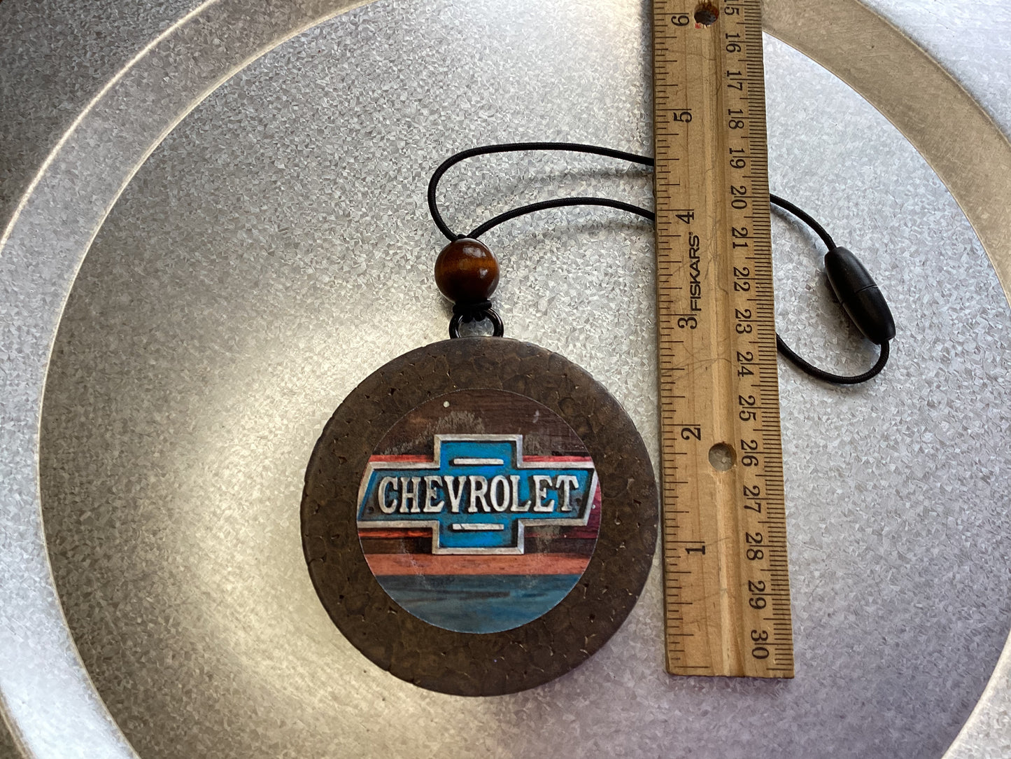 Circle Round 2.75” Bow Tie Motors - Dark Ice Scent | Car Freshie | Car Freshy | Air Freshener | Car Accessory | Vehicle Decor | Gifts