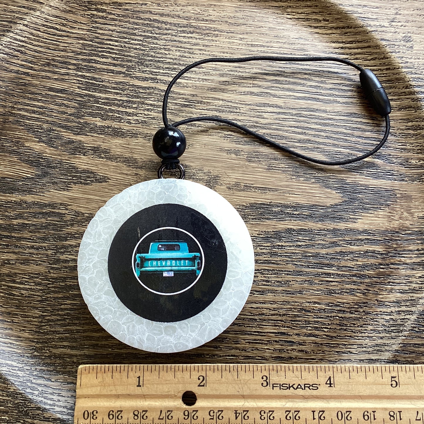 Circle Round 2.75” Bow Tie Motors - Dark Ice Scent | Car Freshie | Car Freshy | Air Freshener | Car Accessory | Vehicle Decor | Gifts