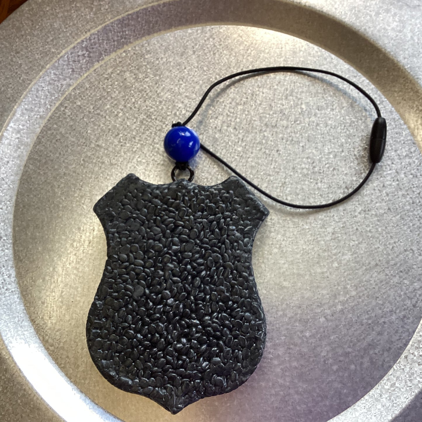 Thin Blue Line, Police Badge - Dark Ice Scent | Car Freshie | Car Freshy | Air Freshener | Car Accessory | Vehicle Decor | Gifts