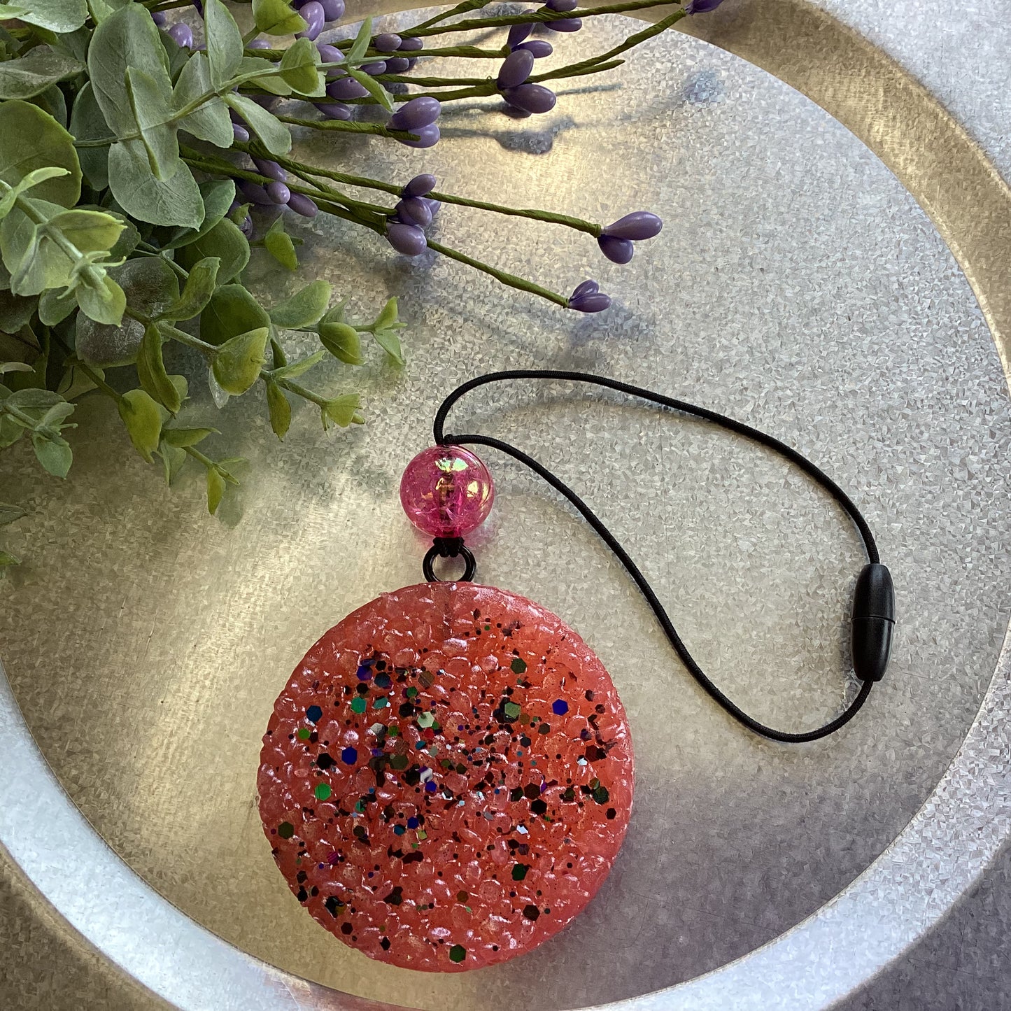 Circle Round 2.75” Be the Light - Prosecco Scent | Car Freshie | Car Freshy | Air Freshener | Car Accessory | Vehicle Decor | Gifts