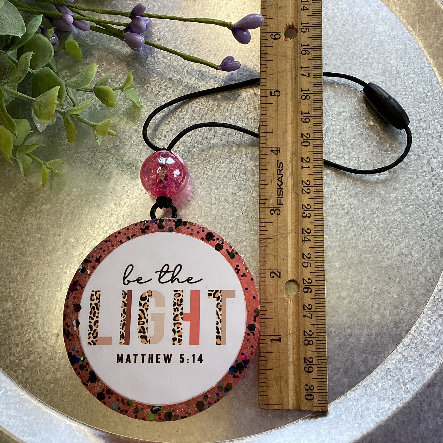 Circle Round 2.75” Be the Light - Prosecco Scent | Car Freshie | Car Freshy | Air Freshener | Car Accessory | Vehicle Decor | Gifts