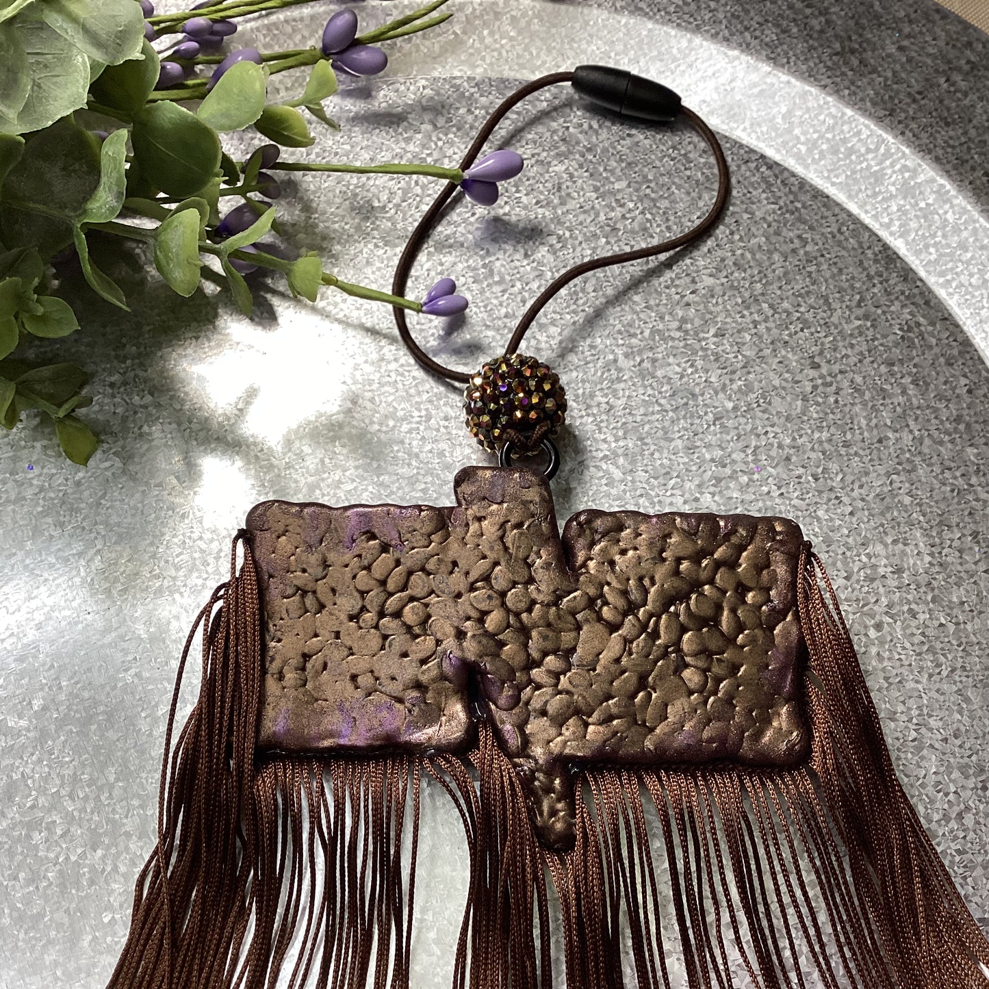 Mama Lightning Bolt With Fringe - Pineapple Sunrise Scent | Car Freshie | Car Freshy| Air Freshener | Car Accessory | Vehicle Decor | Gifts