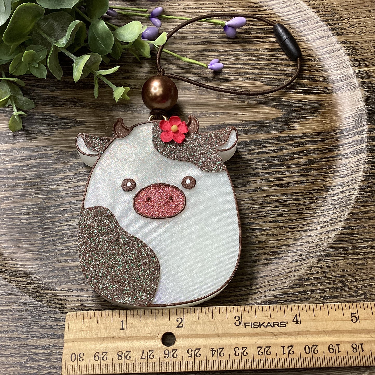 Squishy/Puffy Pillow Cow or Bull With Horns - Dark Ice Scent | Car Freshie | Car Freshy | Air Freshener | Car Accessory | Vehicle Decor | Gifts