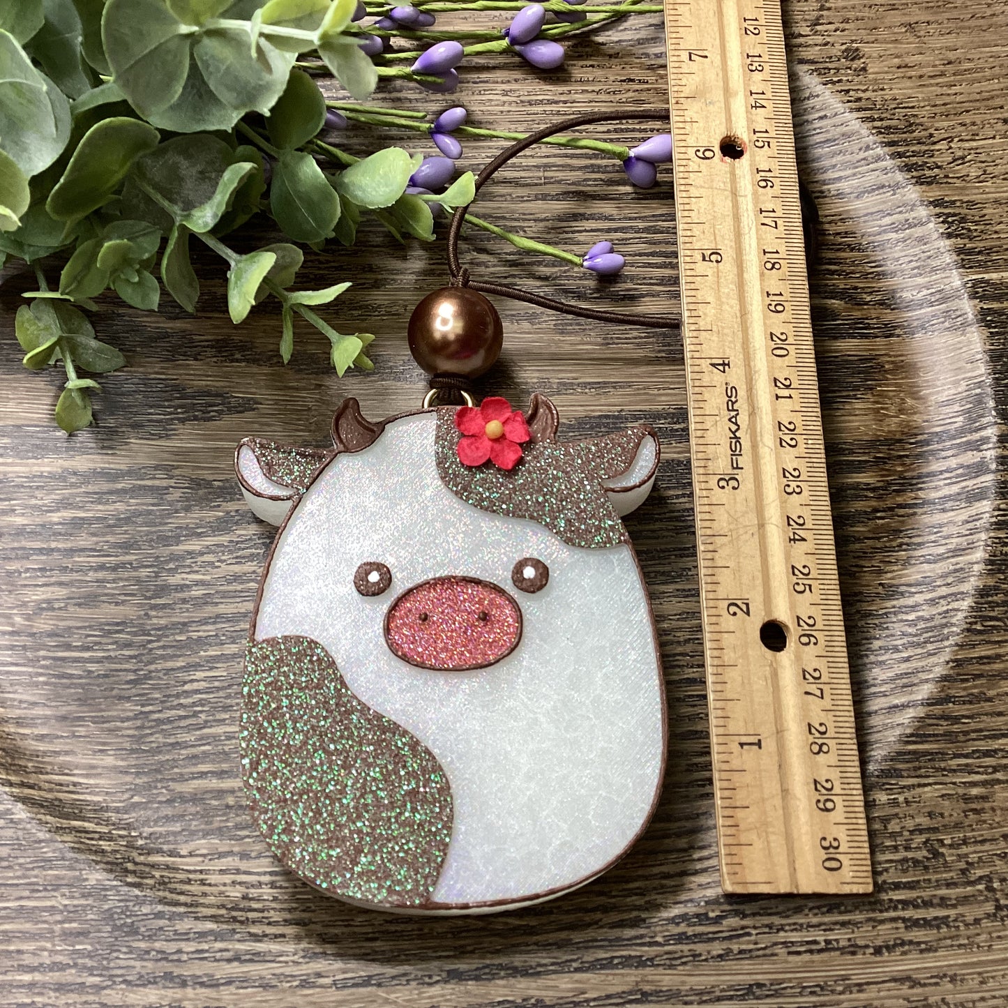 Squishy/Puffy Pillow Cow or Bull With Horns - Dark Ice Scent | Car Freshie | Car Freshy | Air Freshener | Car Accessory | Vehicle Decor | Gifts