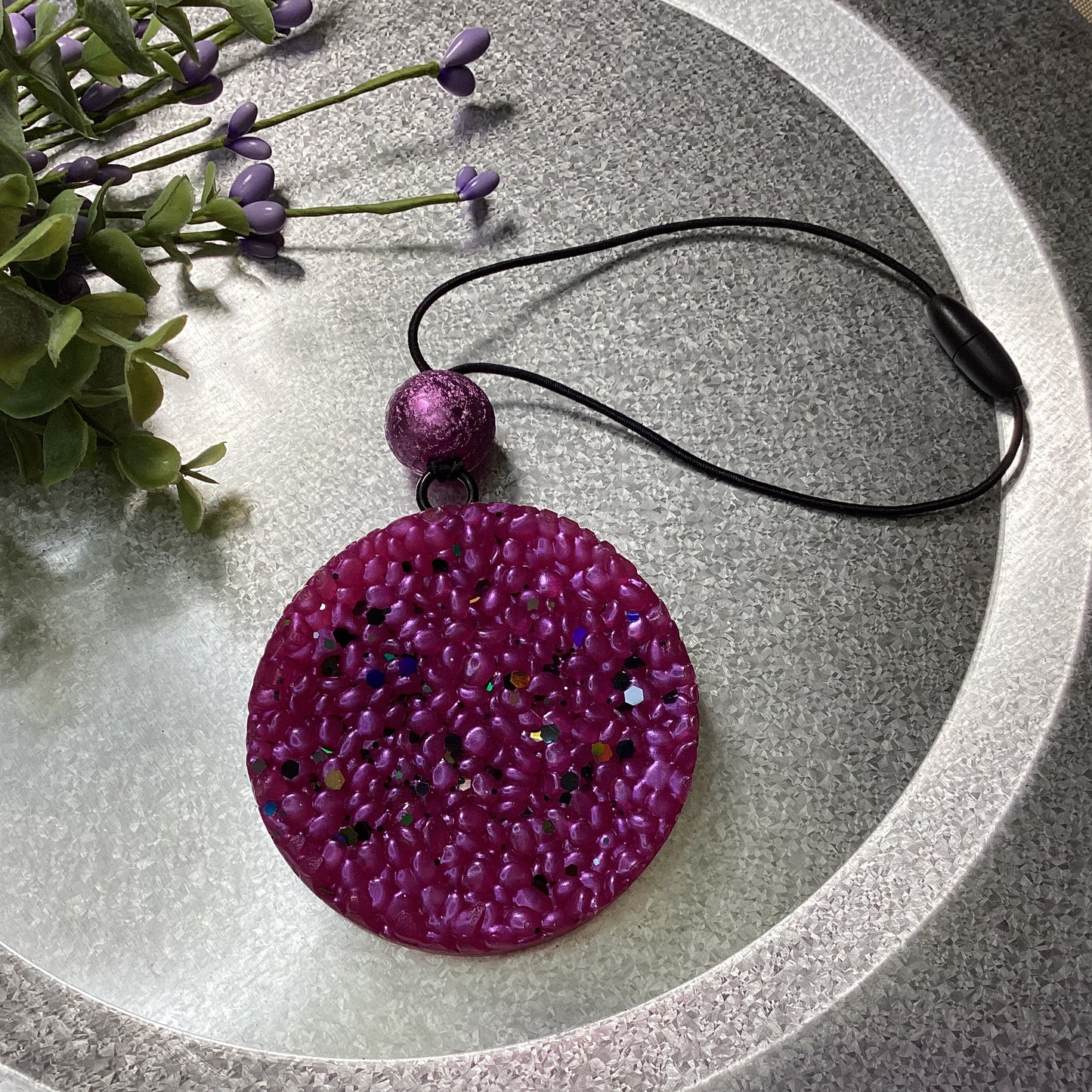 Circle Round 2.75” Pray - Black Raspberry Scent | Car Freshie | Car Freshy | Air Freshener | Car Accessory | Vehicle Decor | Gifts