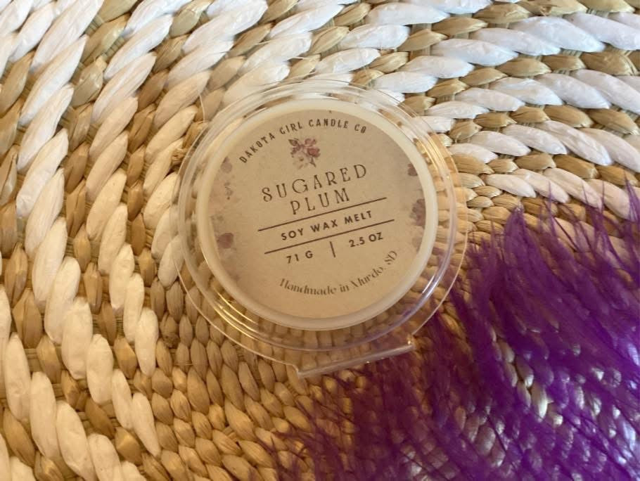 Sugared Plum Scented - Soy Wax Melts | Dye-Free Soy | Clamshell | 2.5 oz.