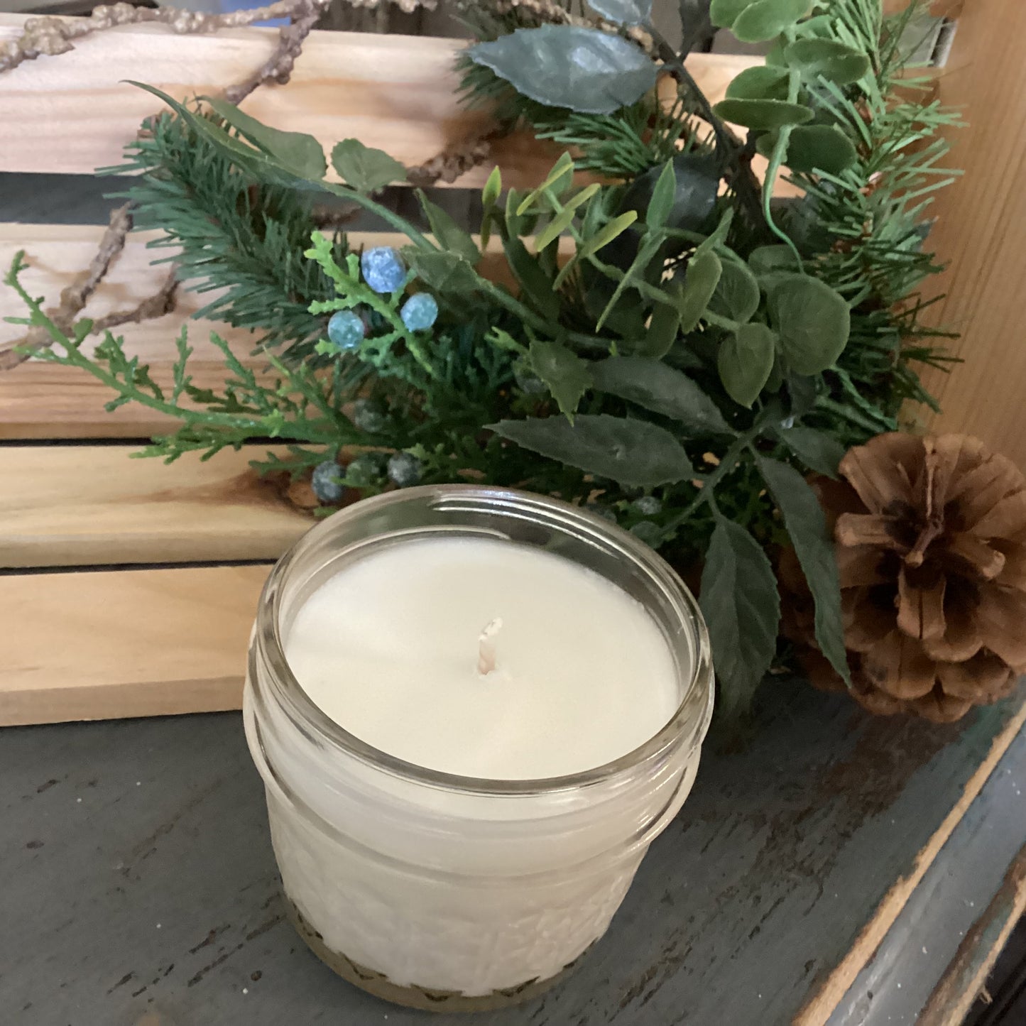 Clear Mason Jar | Ball Mason Jar | Farmhouse Style | Country Style | Soy Candle | Agave & Lime Blossom Scent