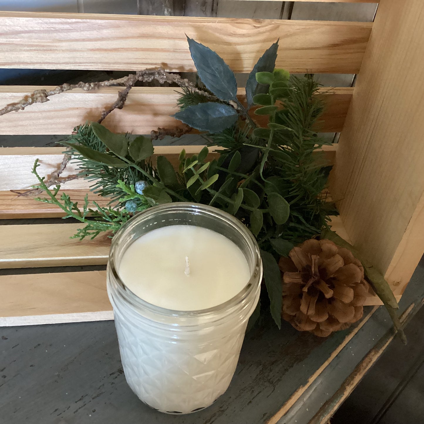 Clear Mason Jar | Ball Mason Jar | Farmhouse Style | Country Style | Soy Candle | Agave & Lime Blossom Scent