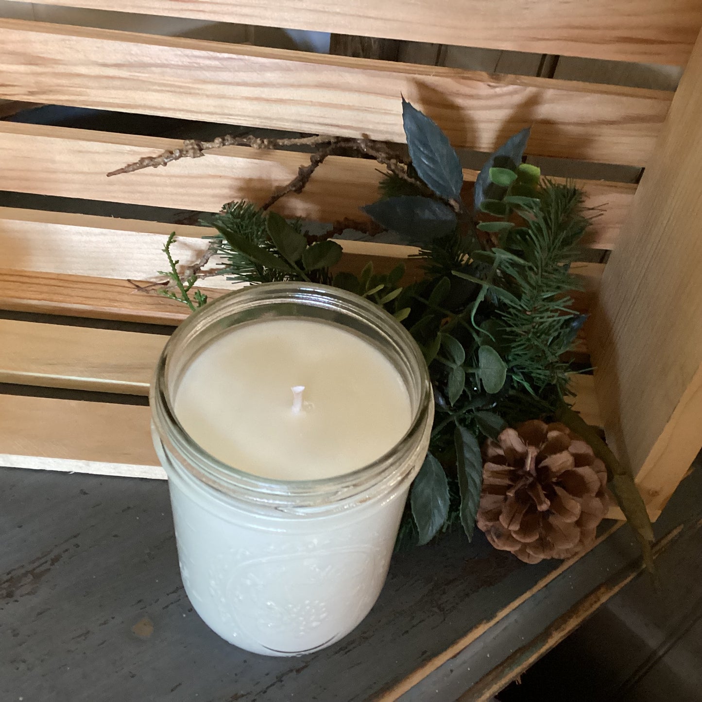 Clear Mason Jar | Ball Mason Jar | Farmhouse Style | Country Style | Soy Candle | Agave & Lime Blossom Scent