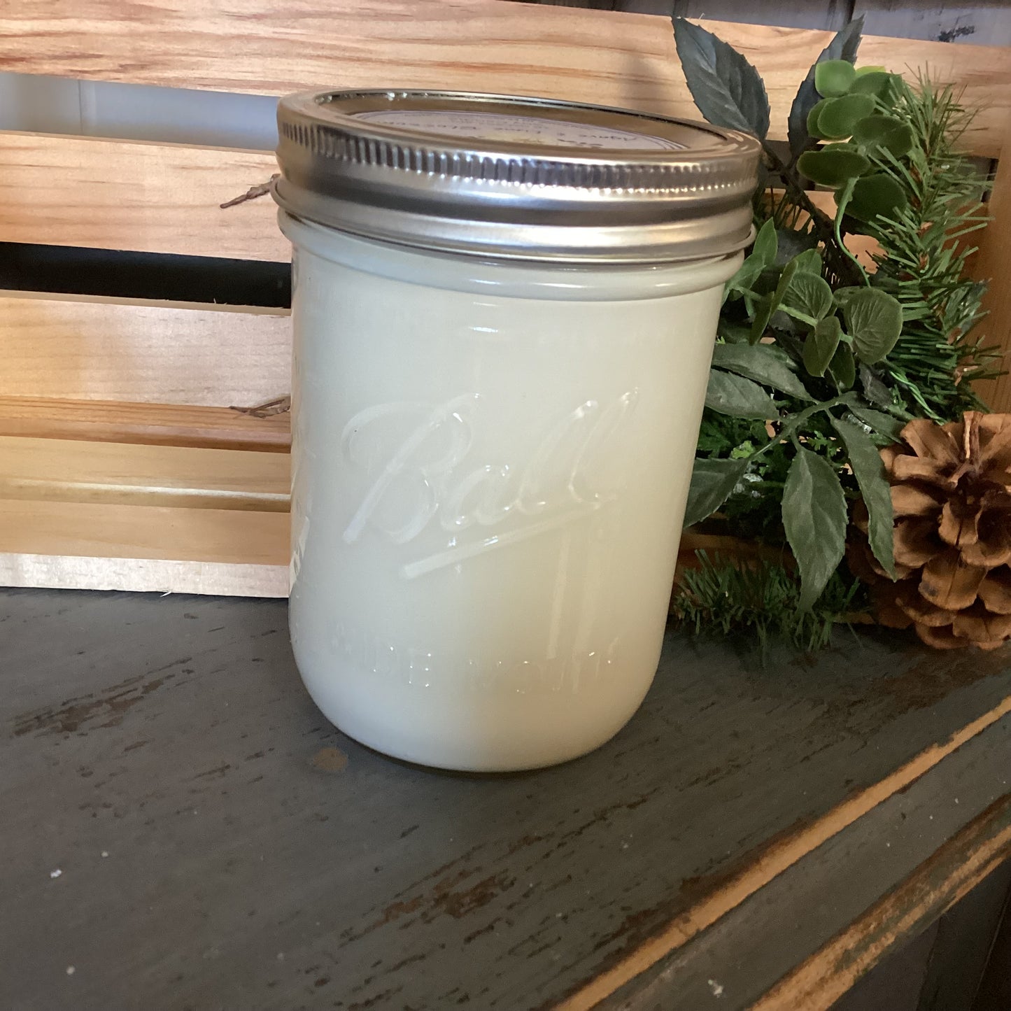 Clear Mason Jar | Ball Mason Jar | Farmhouse Style | Country Style | Soy Candle | Agave & Lime Blossom Scent