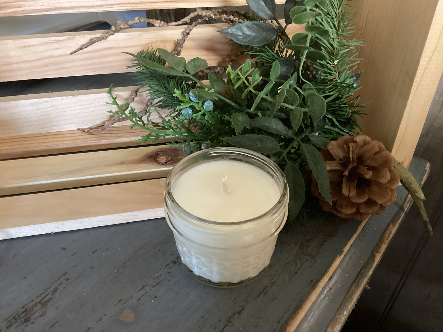 Clear Mason Jar | Ball Mason Jar | Farmhouse Style | Country Style | Soy Candle | Citrus Fusion Scent