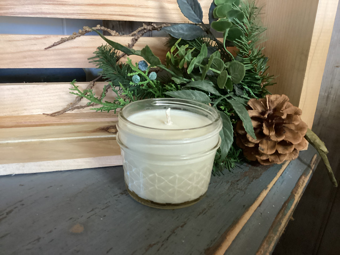 Clear Mason Jar | Ball Mason Jar | Farmhouse Style | Country Style | Soy Candle | Citrus Fusion Scent