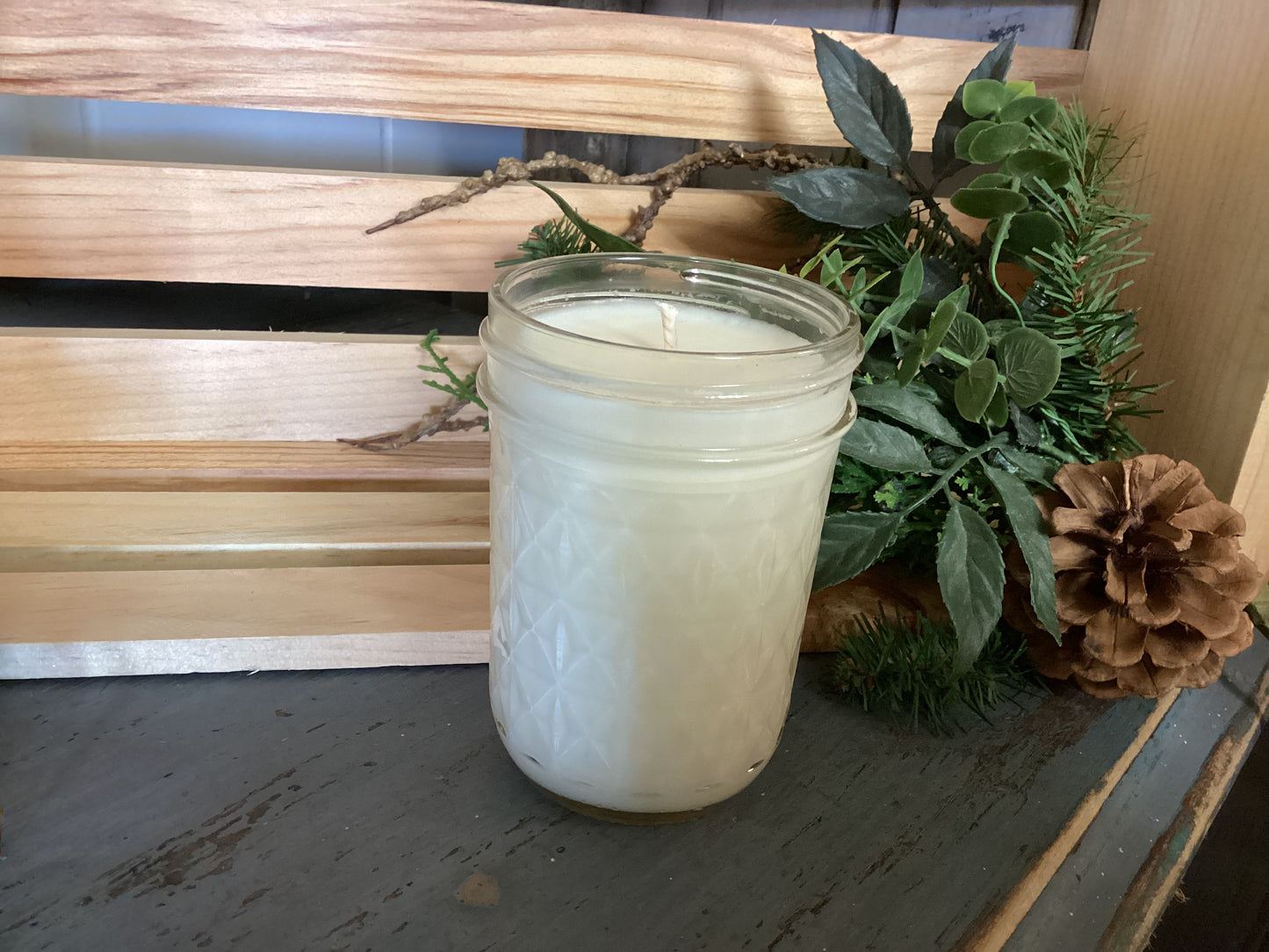 Clear Mason Jar | Ball Mason Jar | Farmhouse Style | Country Style | Soy Candle | Citrus Fusion Scent