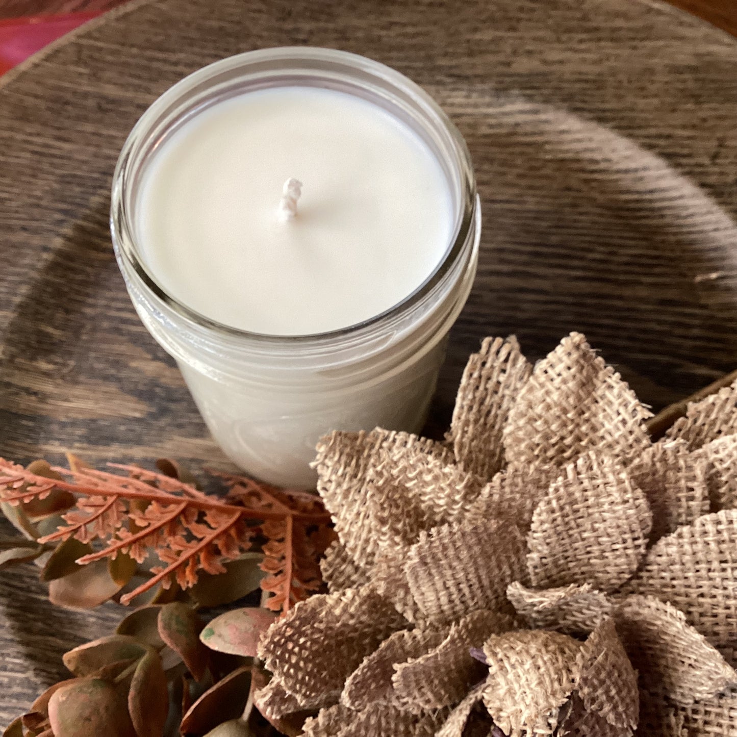 Clear Mason Jar | Ball Mason Jar | Farmhouse Style | Country Style | Soy Candle | Drunkin Punkin Scent