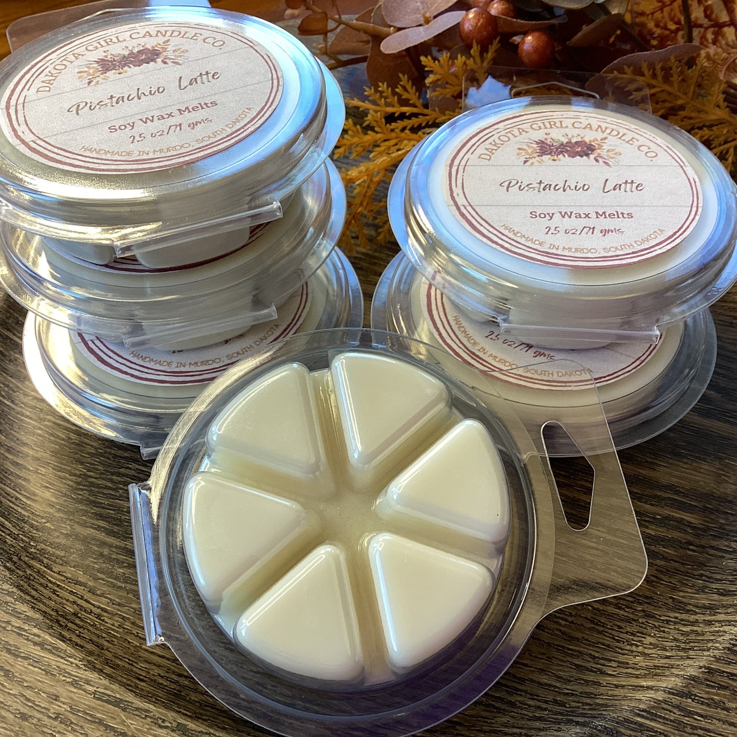 Dye-Free Soy Wax Melts | Clamshell | 2.5 oz - Pistachio Latte Scent