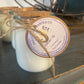 Heavy Glass | Milk Bottle Style | Candle with Cork Lid | Rustic | Soy Candle, 7 oz.