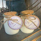 Heavy Glass | Milk Bottle Style | Candle with Cork Lid | Rustic | Soy Candle, 7 oz.