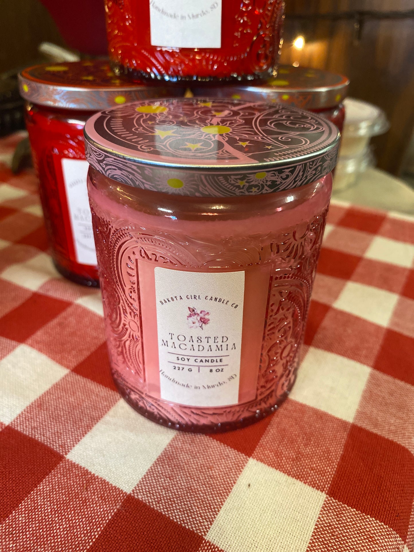 Embossed Jar | Valentine’s Day Candle | Soy Wax | 8 oz.