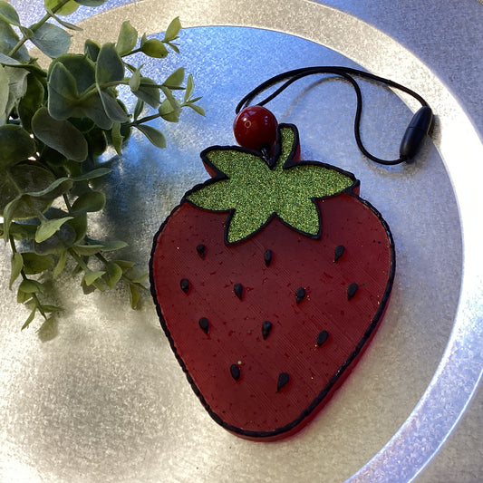 Simple Strawberry - Dazzling Daiquiri Scent | Car Freshie | Car Freshy | Freshener | Car Accessory | Vehicle Decor | Gifts