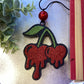 Dripping Heart Cherries - Blueberry Cheesecake Scent | Car Freshie | Car Freshy | Air Freshener | Car Accessory | Vehicle Decor | Gifts