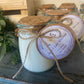 Heavy Glass | Milk Bottle Style | Candle with Cork Lid | Rustic | Soy Candle, 7 oz.