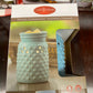 Sky Blue Hobnail - Midsize Wax Warmer | Electric Wax Warmer | On/Off Toggle Switch | Candle Warmers, Etc. Brand | Sky Blue