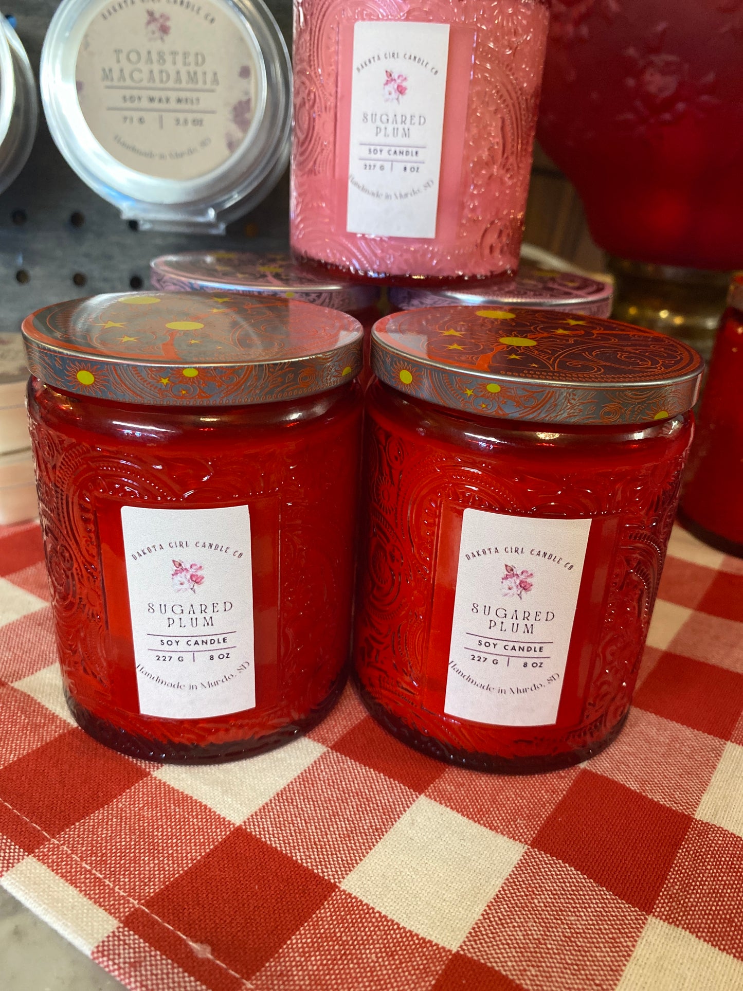 Embossed Jar | Valentine’s Day Candle | Soy Wax | 8 oz.