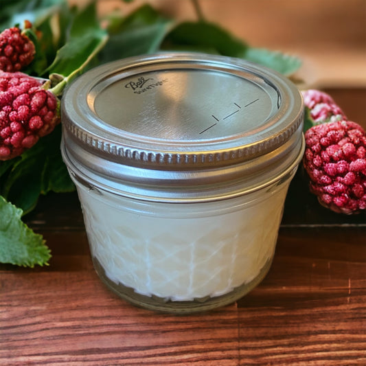 Clear Mason Jar | Ball Mason Jar | Farmhouse Style | Country Style | Soy Candle | Mulberry Scent
