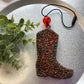Cowprint Boot - Mulberry Scent | Car Freshie | Car Freshy | Freshener | Car Accessory | Vehicle Decor | Gifts