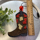 Cowprint Boot - Mulberry Scent | Car Freshie | Car Freshy | Freshener | Car Accessory | Vehicle Decor | Gifts