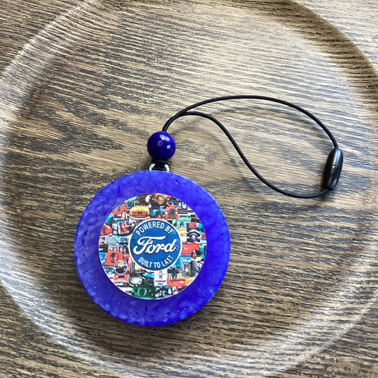 Circle Round 2.75” Fo Mo Co - Crisp Vanilla Woods Scent | Car Freshie | Car Freshy | Air Freshener | Car Accessory | Vehicle Decor | Gifts