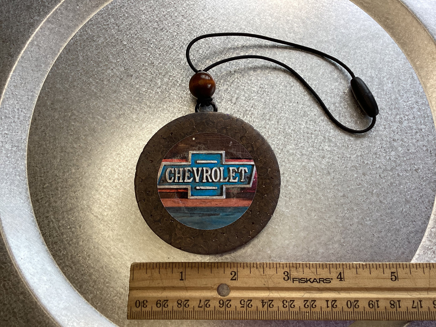 Circle Round 2.75” Bow Tie Motors - Dark Ice Scent | Car Freshie | Car Freshy | Air Freshener | Car Accessory | Vehicle Decor | Gifts