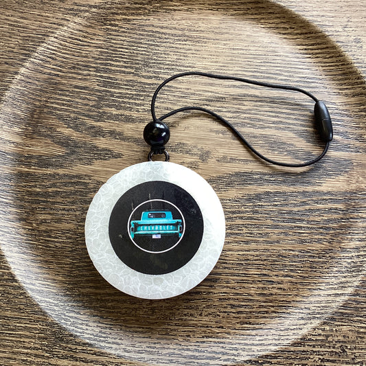 Circle Round 2.75” Bow Tie Motors - Dark Ice Scent | Car Freshie | Car Freshy | Air Freshener | Car Accessory | Vehicle Decor | Gifts