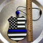 Thin Blue Line, Police Badge - Dark Ice Scent | Car Freshie | Car Freshy | Air Freshener | Car Accessory | Vehicle Decor | Gifts