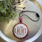 Circle Round 2.75” Be the Light - Prosecco Scent | Car Freshie | Car Freshy | Air Freshener | Car Accessory | Vehicle Decor | Gifts
