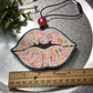 Spring Floral Kissing Lips - Spiced Apple Donuts Scent | Car Freshie | Car Freshy| Air Freshener | Car Accessory | Vehicle Decor | Gifts