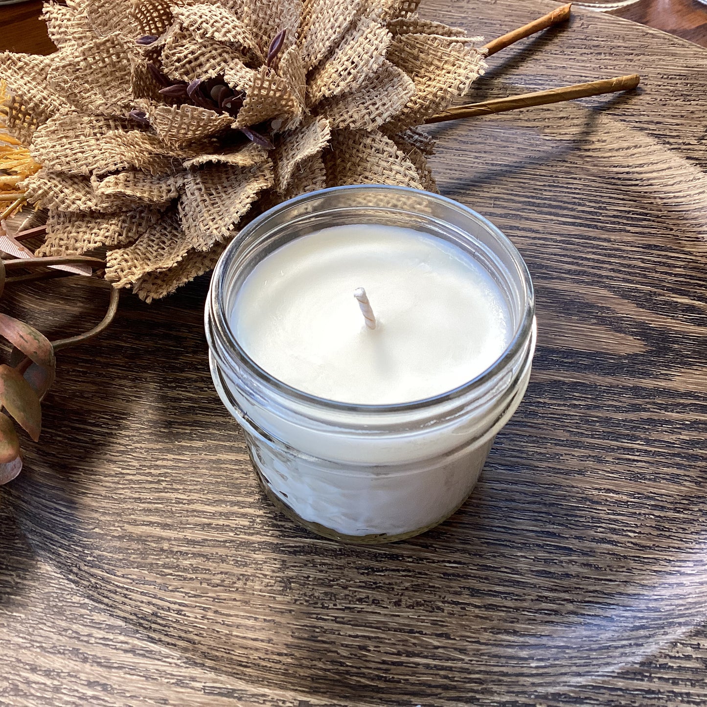 Autumn Eternal Scent - Soy Candle | Clear Mason Jar | Ball Mason Jar | Farmhouse Style | Country Style