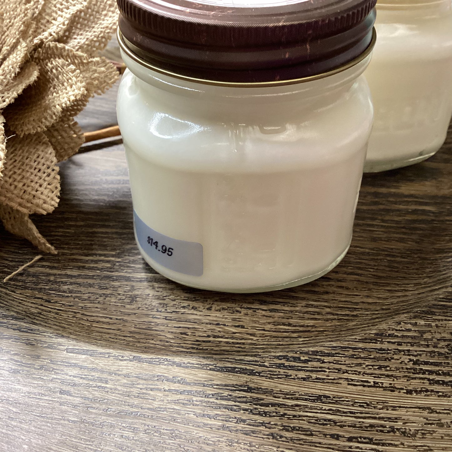 Pistachio Latte Scented - Soy Candle | Clear Mason Jar | Ball Mason Jar | Farmhouse Style | Country Style