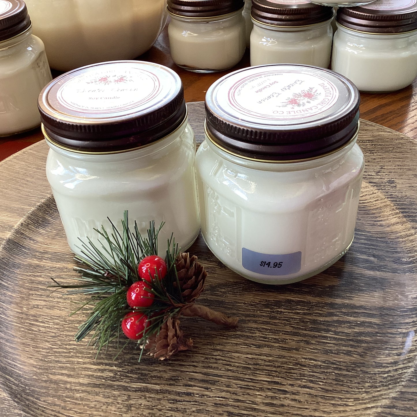 Sweater Season Scented - Soy Candle | Clear Mason Jar | Ball Mason Jar | Farmhouse Style | Country Style
