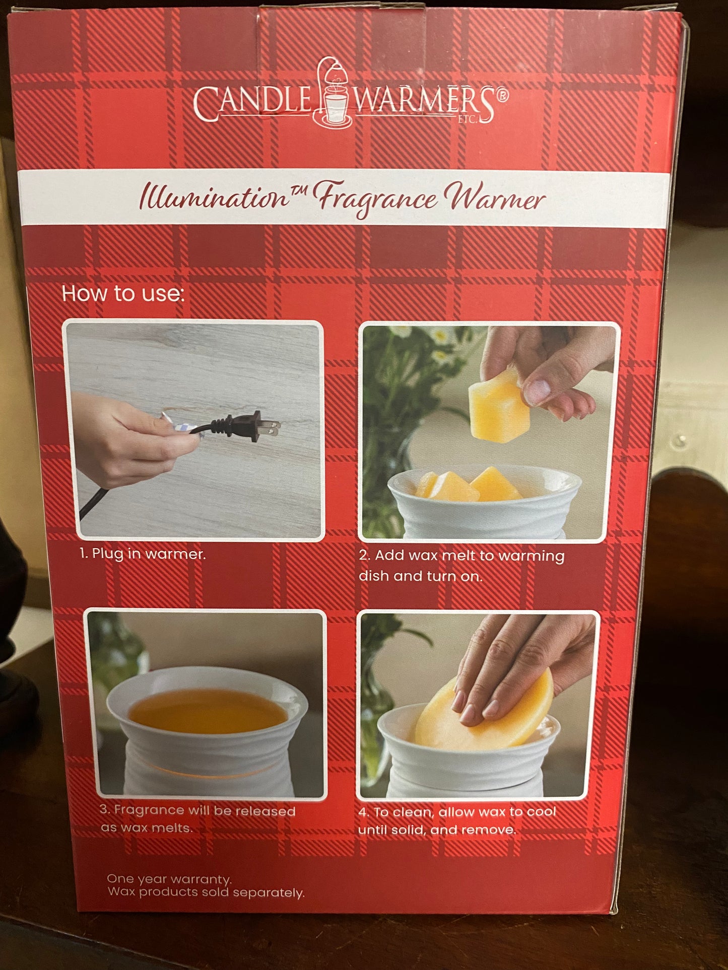 Holiday Gnome - Full Size Wax Warmer | Electric Wax Warmer | On/Off Toggle Switch | Candle Warmers, Etc. Brand | Red, Gray, and White