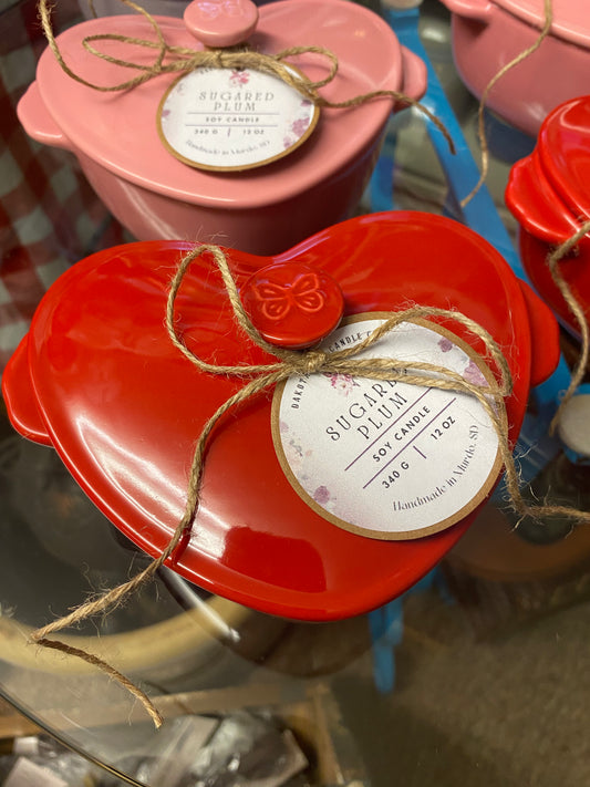 Heart-Shaped Baking Cocotte | 3 Wick | Soy Wax Candle | Pioneer Woman | Valentine’s Day | 12 oz.