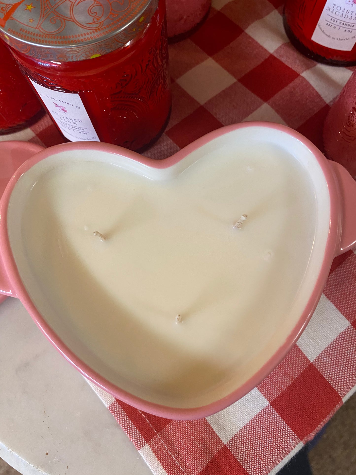 Heart-Shaped Baking Cocotte | 3 Wick | Soy Wax Candle | Pioneer Woman | Valentine’s Day | 12 oz.