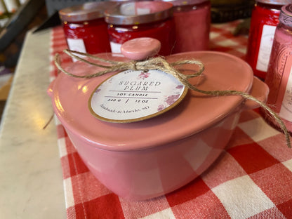 Heart-Shaped Baking Cocotte | 3 Wick | Soy Wax Candle | Pioneer Woman | Valentine’s Day | 12 oz.