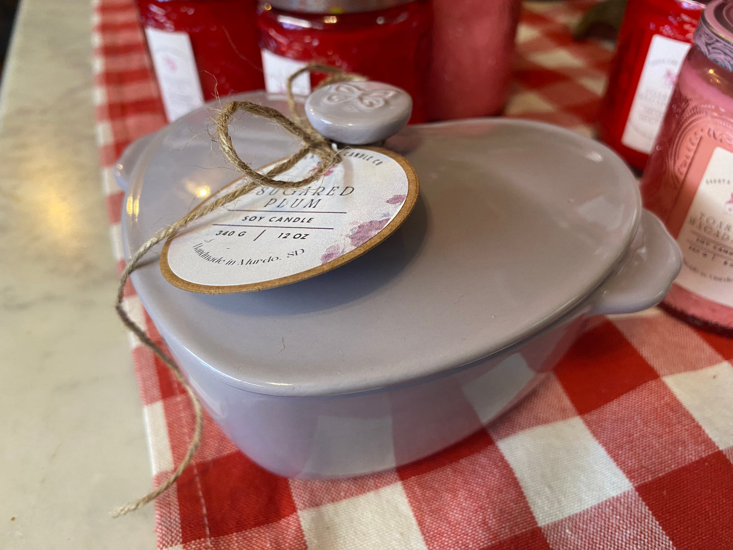 Heart-Shaped Baking Cocotte | 3 Wick | Soy Wax Candle | Pioneer Woman | Valentine’s Day | 12 oz.