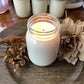 Clear Mason Jar | Ball Mason Jar | Farmhouse Style | Country Style | Soy Candle | Drunkin Punkin Scent